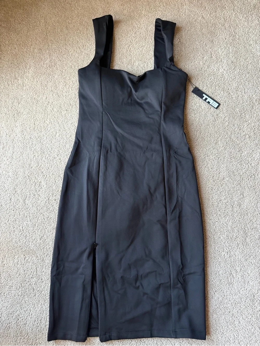 TA3 Squarey Pencil Dress Black Size 2X reg/long NWT